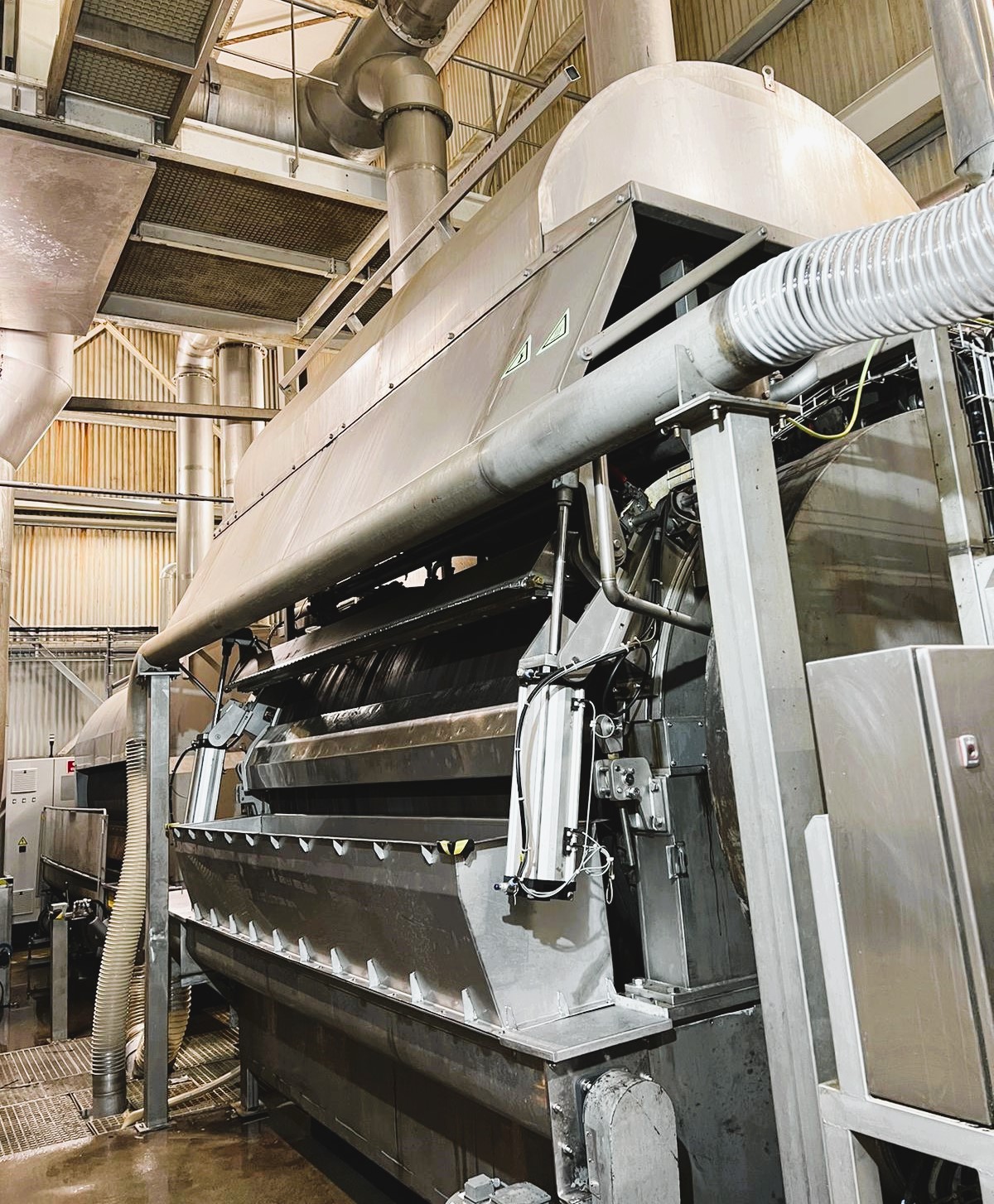 Drum Dryer with spray system 